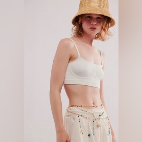 *NWOT* Free People Bonded Underwire Square-Neck Bra - Picture 2 of 6